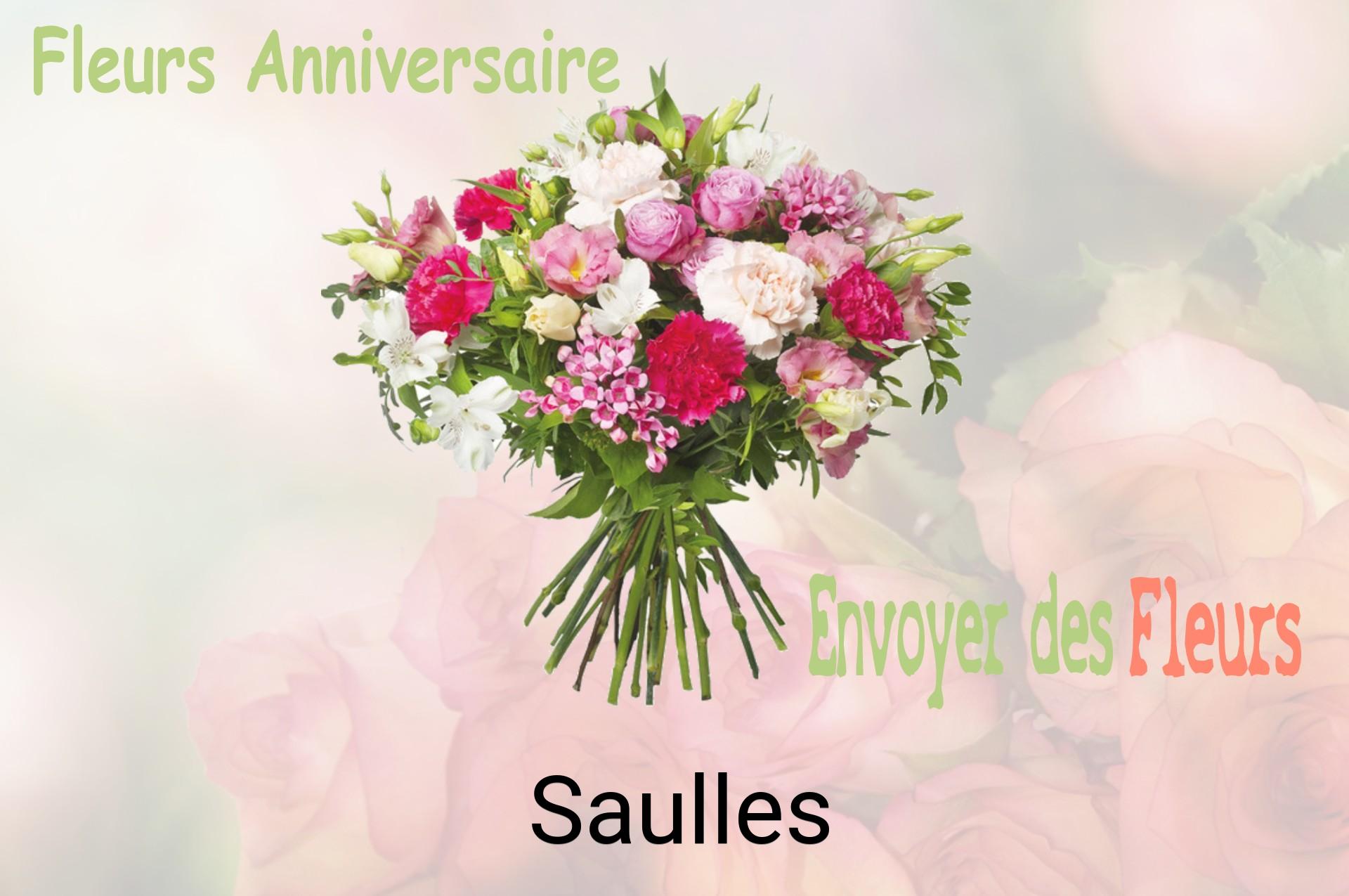 Bouquet de fleurs d’anniversaire livré à Saulles